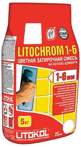 Цементная затирочная смесь LITOCHROM 1-6 5 кг